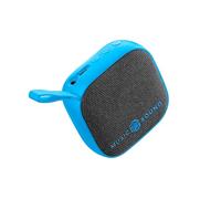 Music Sound - Mini - Bluetooth Speaker - 3 Watt Power - 4 Hours Playtime - Compact and Portable - Soft and Colorful Fabric Surfaces - Blue