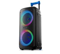 Music Sound - Sound Box - Bluetooth Speaker Box with 80WATT Power - Wireless - RGB Lights - 4 Hours Playtime - Remote Control for All Speaker Functions - Black