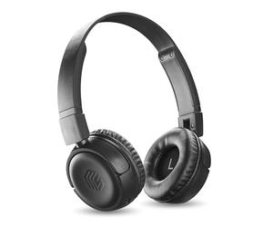 Music Sound - VIBED - Bluetooth headset with rotating and folding ear pads - Padded headband for maximum playtime 35 hours - Black