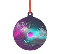 Music sound wave Christmas Married Ornament, Modern Acrylic Alternative to Versatile Christmas Ornaments