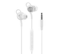 Music Sound Wired In-Ear Headphones - 3.5mm Jack Connection - Stable and Comfortable - Ergonomic - White