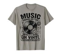 Music Sounds Better On Vinyl Vintage Record Graphic T-Shirt