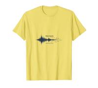 Music Speaks What Words Cannot - Soundwave T-Shirt, Men, Lemon, S