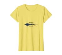 Music Speaks What Words Cannot - Soundwave T-Shirt, Women, Lemon, S