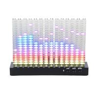 Music spectrum analyzer, 14-segment level indicator, VU acrylic with LED crystal cube display, audio visualizer