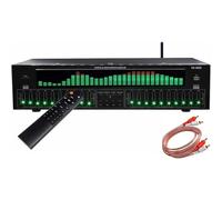 Music Spectrum Analyzer, 31-band Digital Equalizer, Stereo Graphic Eq, Bluetooth 5.4 Optical Coaxial Digital Audio Decoding, Noise Reduction, for Recording Studio