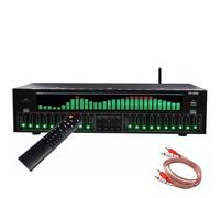 Music Spectrum Analyzer, 31-Band Digital Equalizer with Bluetooth 5.4, Optical Coaxial Decoding, Noise Reduction, Home EQ Tuning for Recording Studio