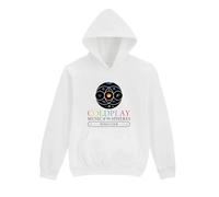 Music Spheres World Tour 2025 Hoodie, Cold Concert Sweatshirt, Play Rock band Concert KissCam Adults kids Top(3XL, White)