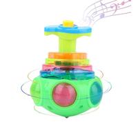 Music Spinner Toy - Toddler Led Shining Toys, Gyroscope Toys Favors | Multicoloured Bright Starts Press and Spinner Cause, Light Up Flashing Spining Tops for Kids, Indoor, Outdoor