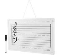 Music Staff Dry Erase Board with Note Stickers for Beginners