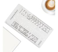 Music Staff Template - Durable Song Design Liner, Composition Symbols Tool, Lightweight Notes Aid, Creative Stencil | Employee Writing Template for Musicians Students Beginners Song Schaffu