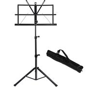 Music Stand 2 in 1 Dual Use Folding Sheet Music Stand Desktop Book Stand Portable and Lightweight for Sheet
