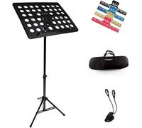 Music Stand Aluminum Alloy Sheet Music Stand Portable Adjustable Height Instrumental Music Stand