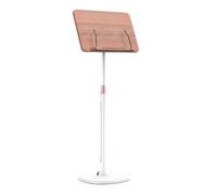 Music Stand Bracket Reading Bracket Student Painting Stand Retractable Music Stand Back Book Shelf Piano Score Floor Stand Music sheet Stand(White,M)