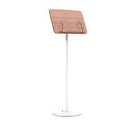 Music Stand Bracket Reading Bracket Student Painting Stand Retractable Music Stand Back Book Shelf Piano Score Floor Stand Sheet Music Stand(White,L)
