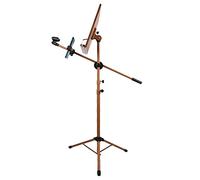 music stand, Dual-use Sheet Music Stand, Metal Stable tripod design and sturdy stand, not easy to shake