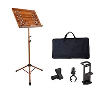 music stand, Extra Stable Two-in-one Dual-use Bamboo Book Stand, Classic Stand For Musical Instruments