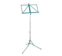 Music stand, foldable, turquoise powder coating