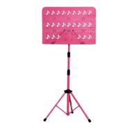 Music Stand Folding Music Stand Music Stand Violin Guitar Music Stand Student Adjustable Stand Orchestra Lifting Stand Music sheet Stand(Pink)