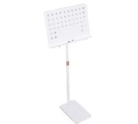 Music Stand for Sheet Music, Stable Music Stand Metal Structure Multi-Use Folding Sheet For Home Sheet Music for Violin Players(White)