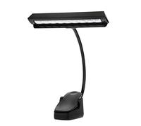 Music Stand Lamp, Portable Neck Adjustable Brightness USB Rechargeable 9 LEDs Clip On Desk Light for Bedroom Reading