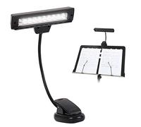 Music Stand Light Rechargeable 10 LED Clip on Book Lights Piano Reading Lamp USB Desk Lamp Adjustable Flex Neck with AC Adapter
