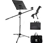 Music stand， Music Stand With Microphone And Tablet Holder Multiple Heights And Styles(Style 1,70140cm)