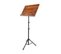 Music Stand Portable Bamboo Music Stand Holder Metal Bracket Adjustable Heights 70-190cm, High-Quality Professional(Color:A)