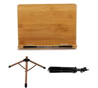 music stand, Portable Folding Violin Stand, Wooden Adjustable Music Stand, Multi-Use Holds Textbooks, Cookbooks, Sheet Music Or Documents Securely