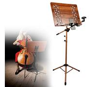 music stand, Portable Lightweight Music Stand, Sheet Music Stand Wooden, Metal Super Compressive Strength And Durability, Suitable For All Kinds Of Books