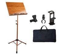 music stand, Portable Lightweight Music Stand, Two-in-one Dual-use Bamboo Book Stand