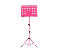 Music Stand Sheet Music Guitar Collapsible Sheet Music Score Tripod Stand Holder Bracket Aluminum Alloy with Carry Bag for Violin Piano(Type B Pink)