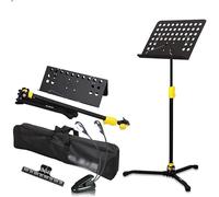 Music Stand, Sheet Music Stand, Adjustable Height Music Holder Dual-Purpose Metal Sheet Music Stands With Carry Bag For Concert Church Lightweight Music Holder