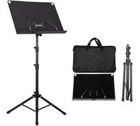 Music Stand, Sheet Music Stand, Height Adjustable Music Stands Metal Music Holder Convenience Folding Sheet Music Stands for Concert Use Carry Bag