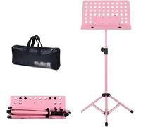 Music Stand, Sheet Music Stand, Music Stands Adjustable Height Music Holder Convenient Folding Sheet Music Stands with Handbag Dual-Purpose Metal Book Stand