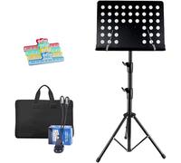 Music Stand, Sheet Music Stand, Portable Music Stands 2 in 1 Music Holder Adjustable Height Sheet Music Stands for Concert Travel Outdoor Concert Tablet Holder