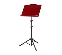 Music Stand, Wooden Panel Music Stand, Portable Metal Foldable Bracket, Adjustable Height 80-170cm, with Music Clip(Color:A)