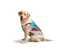 Music Styleprint Large Pets Vest Breathable Sleeveless Tank Top Apparel Cozy Lightweight T-Shirt