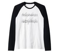 Music Symbol Line Art Musician Raglan Baseball Tee