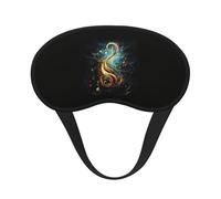 Music Symbol Print Adults Kids Eye Mask Soft Comfortable for Sleeping Travel Nap Light Blocking