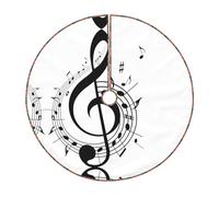 Music Symbol Print Christmas Tree Skirt Festive Decoration For The Perfect Holiday Ambience