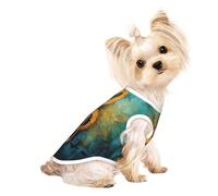 Music Symbol print Dog Clothes T Shirts for Small Dogs Breathable Puppy Kitten Dog Shirts for Pet Dogs Cats