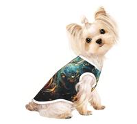 Music Symbol Print Dog Shirt Summer Lightweight Pet T Shirts Soft Breathable Stretchy Cats Dogs Tee Shirt
