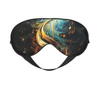 Music Symbol Print Versatile Eye Mask Full Coverage Sleep Aid Lightweight Breathable Travel Camping