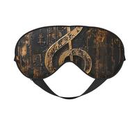 Music Symbol Print Versatile Eye Mask Full Coverage Sleep Aid Lightweight Breathable Travel Camping