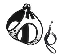 Music Symbol Printed,Pet Harness,Adjustable Reflective Dog Harness,Pet Leash Vest,L