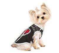Music Symbols Love print Dog Clothes T Shirts for Small Dogs Breathable Puppy Kitten Dog Shirts for Pet Dogs Cats
