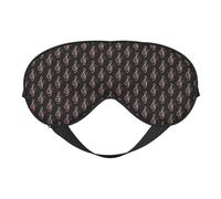 Music Symbols Love Printing Soft Dual-Use Sleep Blocks Light Efficiently Blackout Eye Mask for Sleeping
