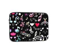 Music Symbols Lovely Laptop Case, Computer Case Laptop Gifts for Men Women for Travel Abroad