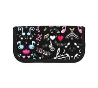 Music Symbols Lovely Small Pencil Bag Simple Pencil Pouch Aesthetic Pencil Case Pencil Storage Bag Pen Holder Office